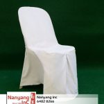 White PVC Chair with seat cover