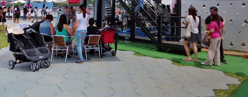 Flooring options for temporary event spaces