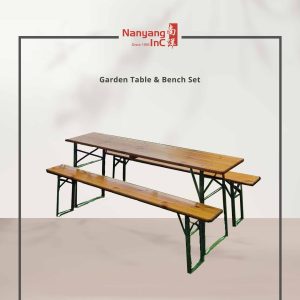 Garden Table and Bench Set