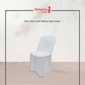 PVC Chair with White Seat Cover