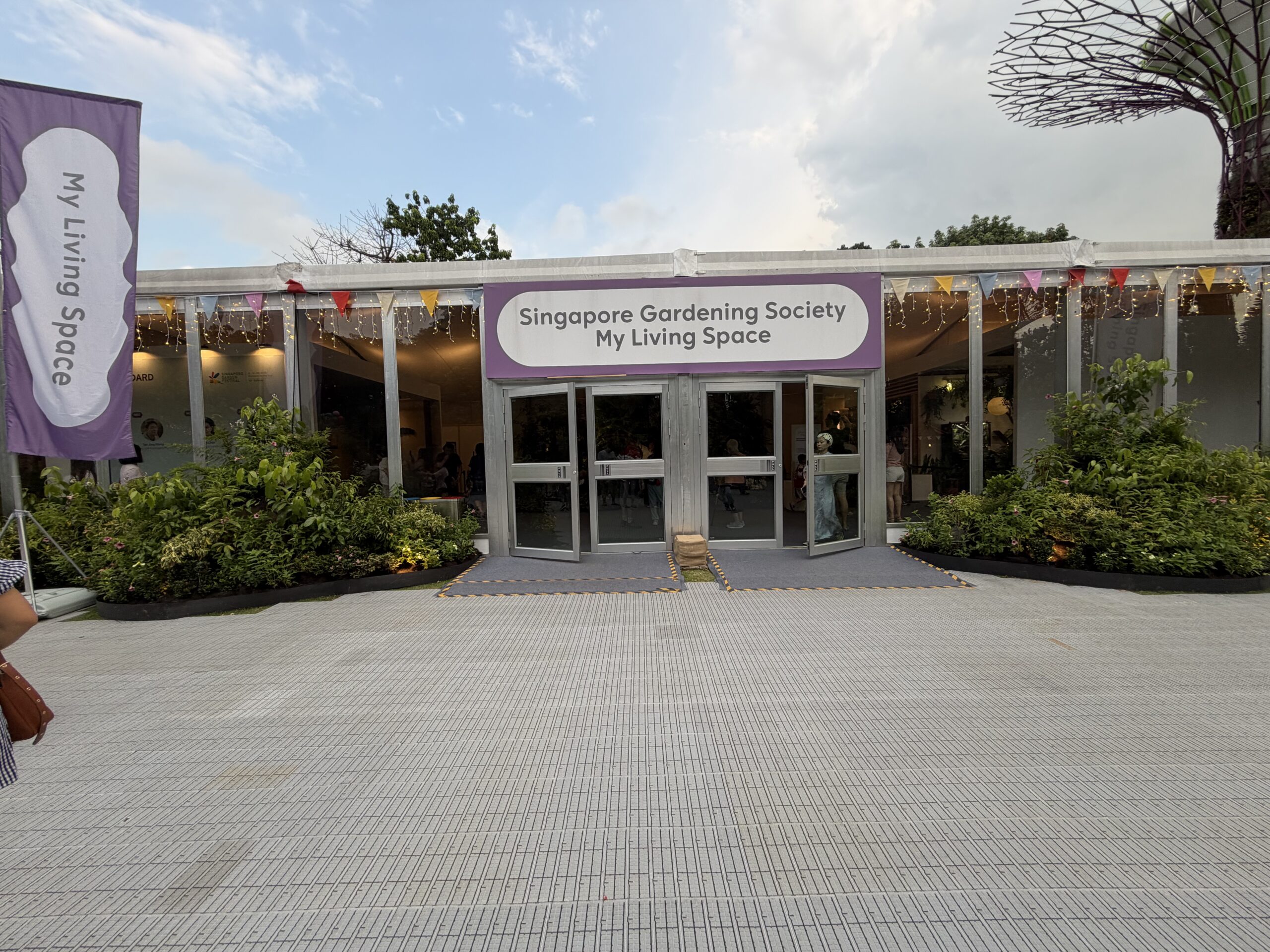 ProFloor event flooring outside the My Living Space exhibition at Singapore Garden Festival 2026