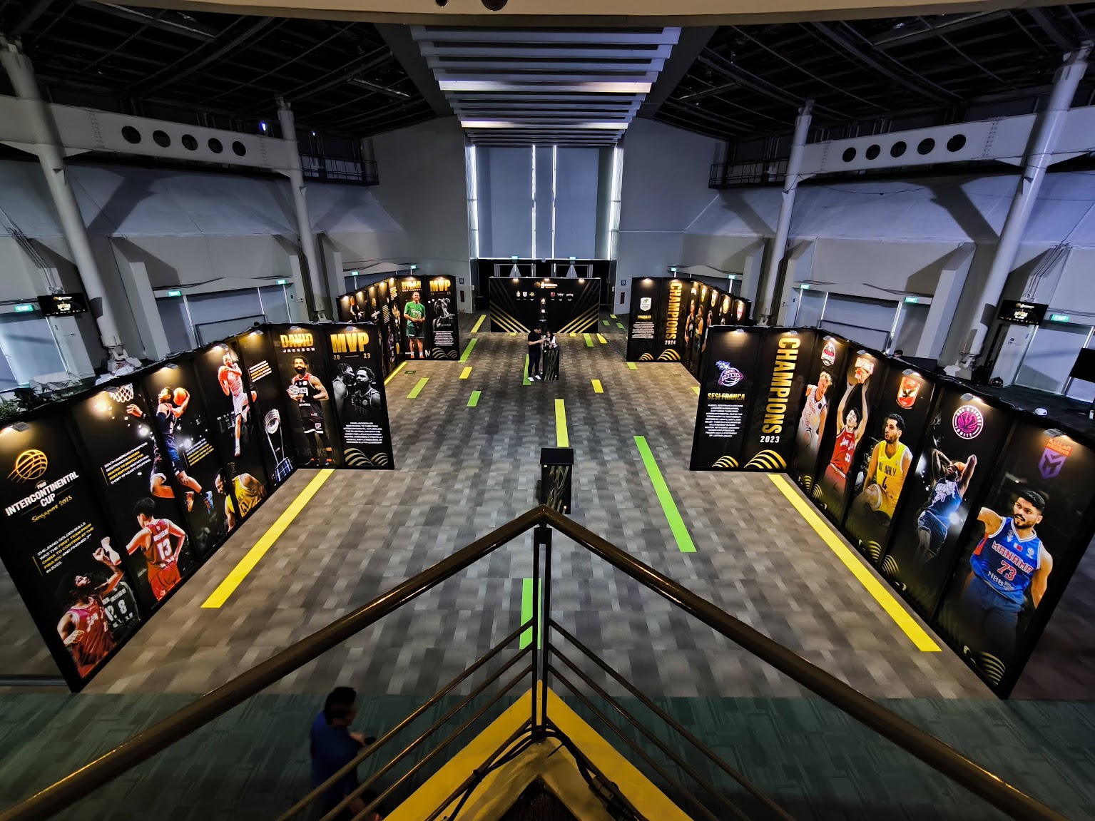 Maxima exhibition panels supplied by Nanyang Inc for FIBA Intercontinental Cup Singapore 2025