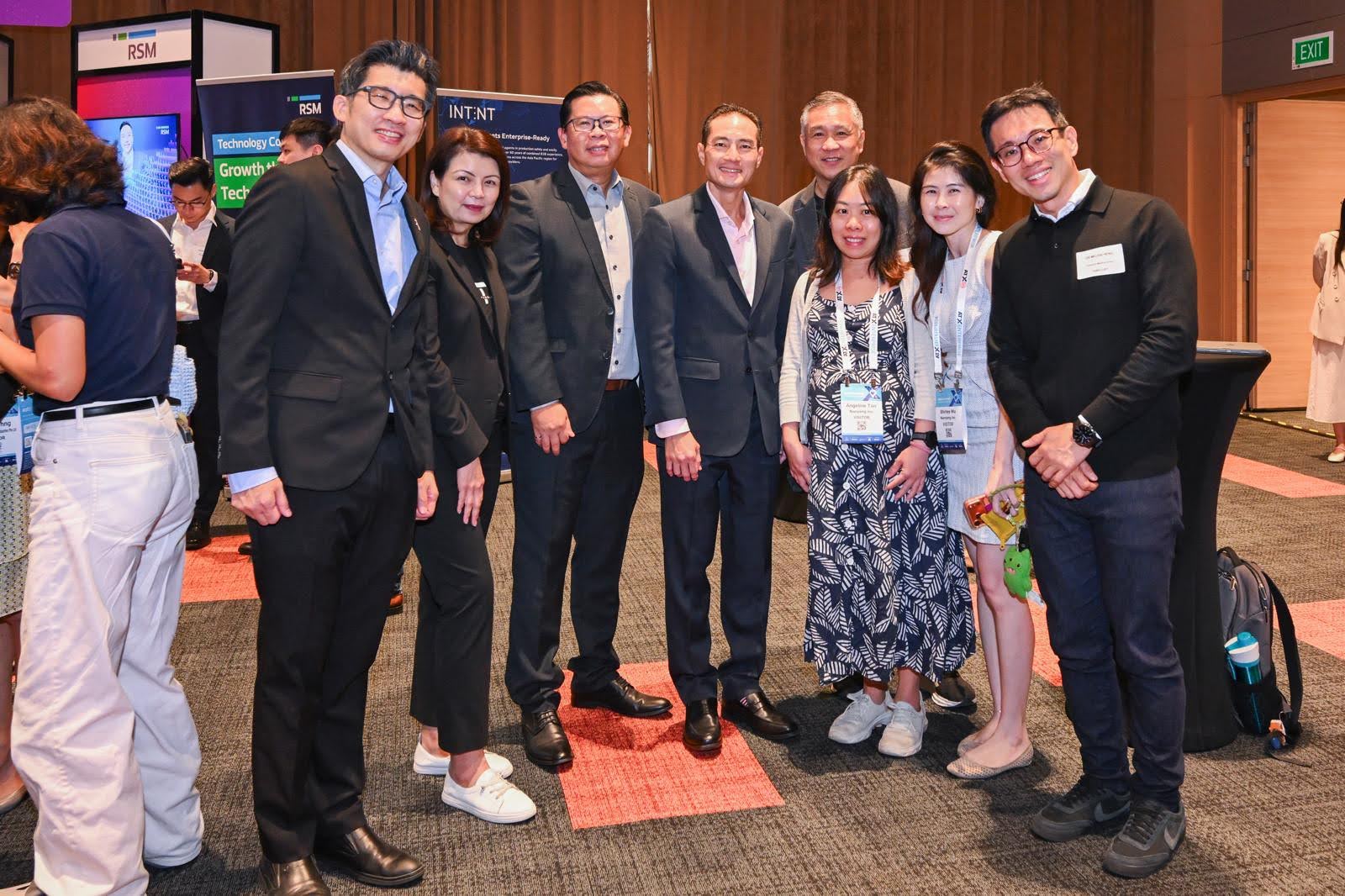 Nanyang Inc team members with Tan Kiat How and fellow participants at ATxEnterprise 2026.