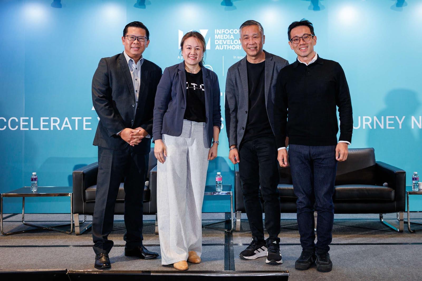 Don Ho with fellow panel participants on stage at ATxEnterprise 2026.